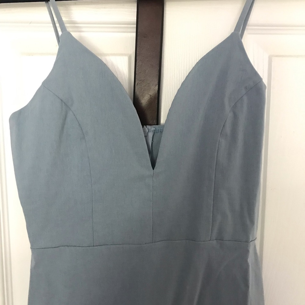 Baby blue midi dress